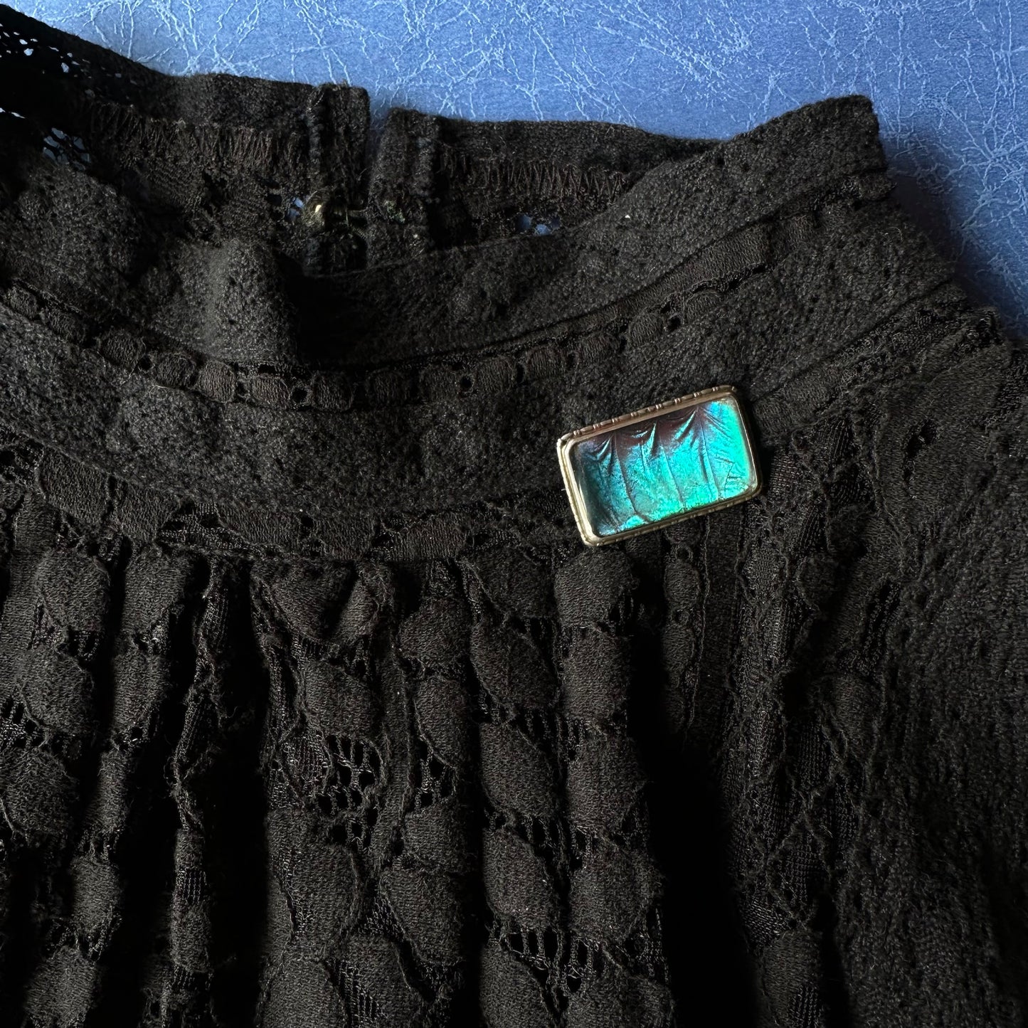 バタフライウィング レクタングルブローチ ④