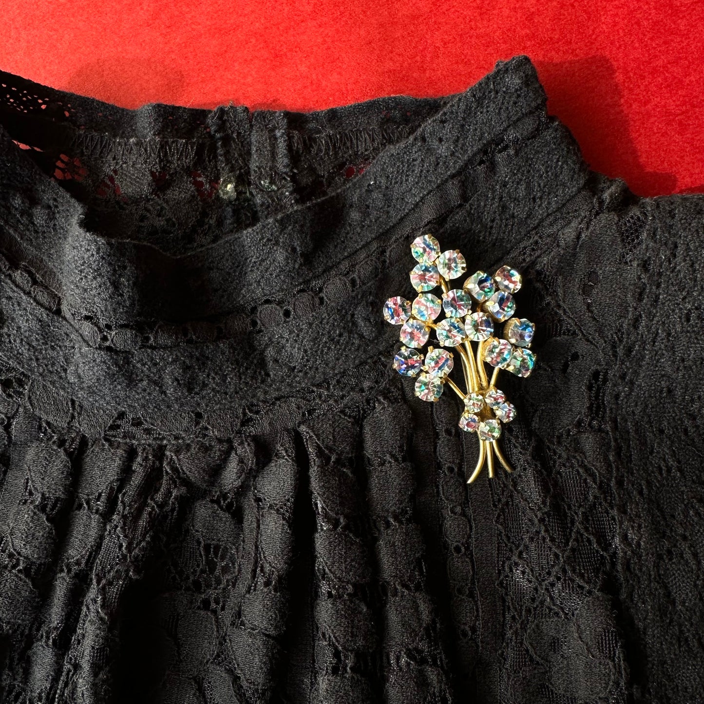 アイリスグラス フラワーブーケブローチ