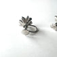 シルバー＆マーカサイト フラワーイヤリング