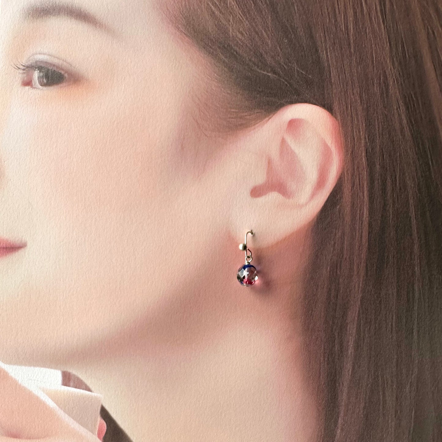 アイリスグラス ミニピアス