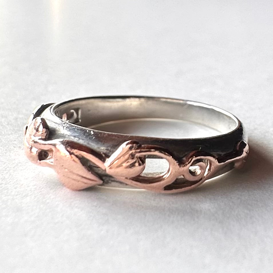 Clogau ウェルシュゴールド＆スターリングシルバー ツリーオブライフ リング 13号