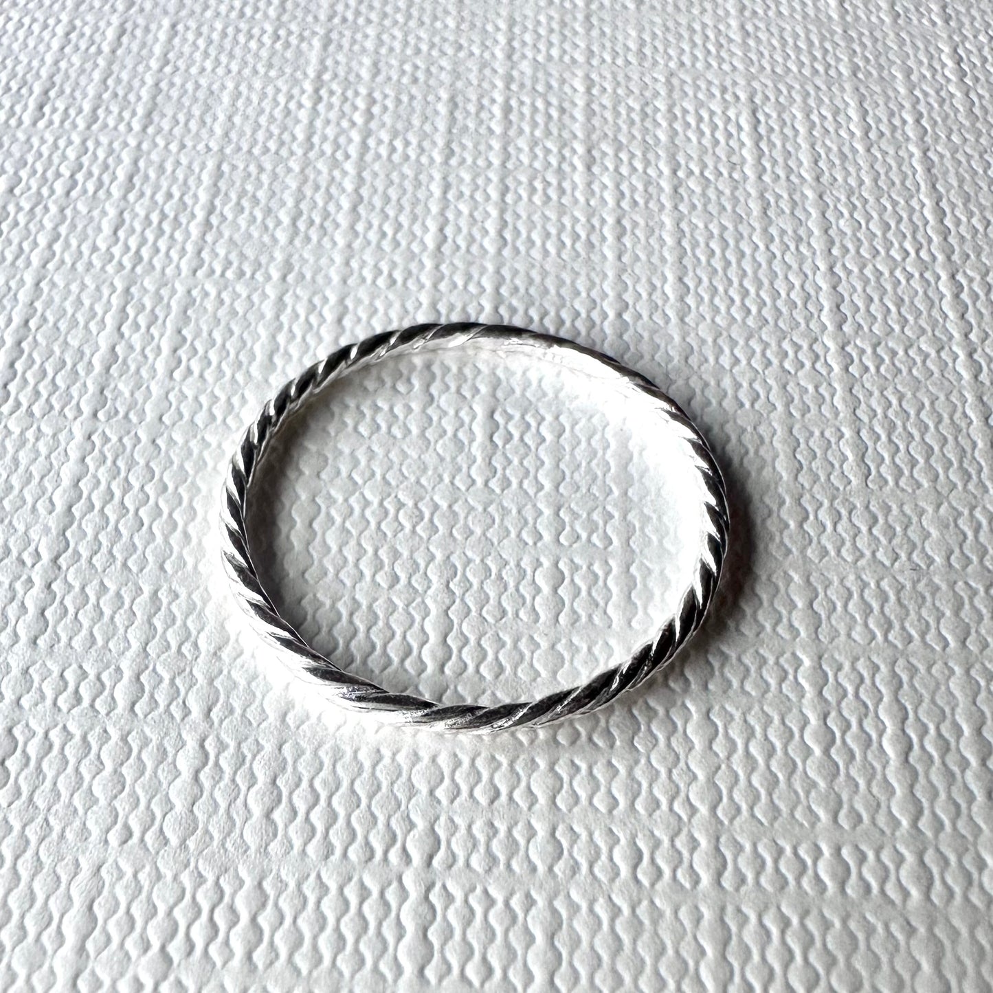 シルバー ツイストロープ リング 16.5号