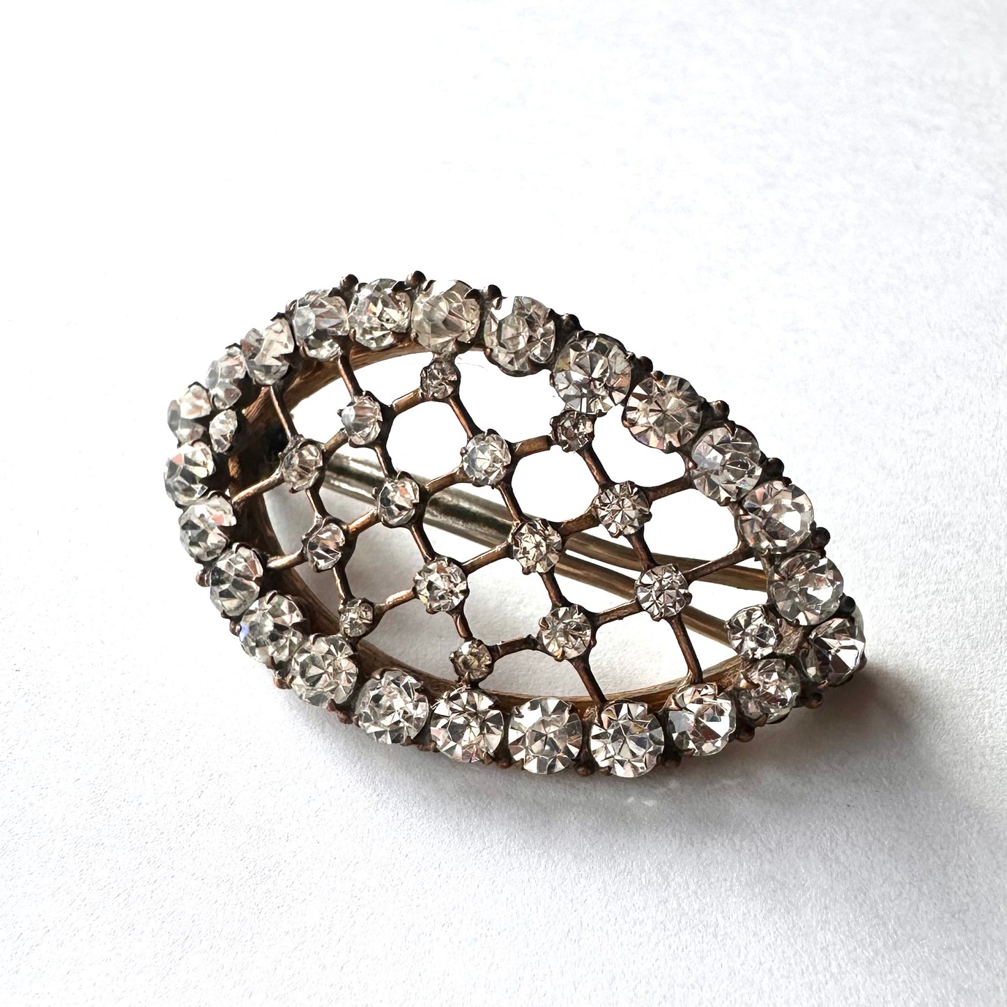 クリアグラス ヴィンテージヘアクリップ