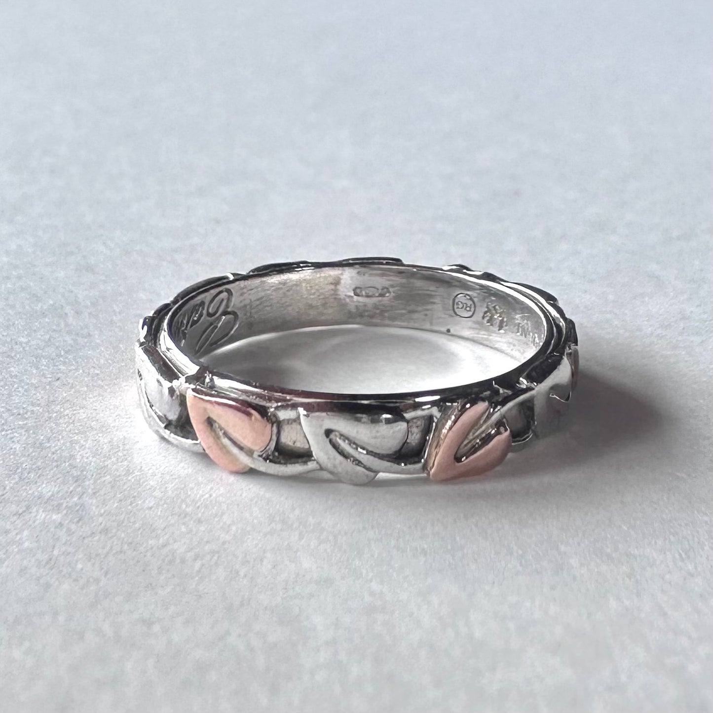 Clogau ウェルシュゴールド＆スターリングシルバー エタニティリング 12号