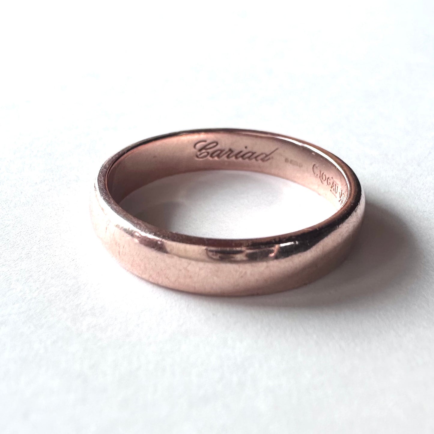 ウェルシュゴールド 9ctゴールド Clogau ウェディングバンドリング 16号