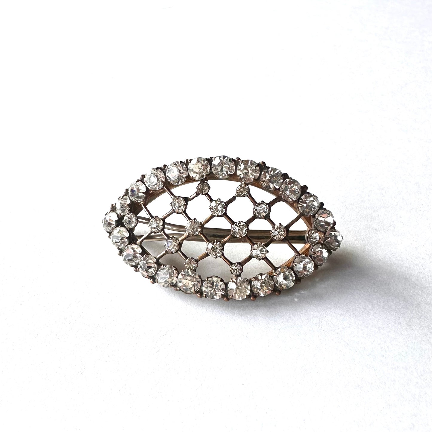 クリアグラス ヴィンテージヘアクリップ