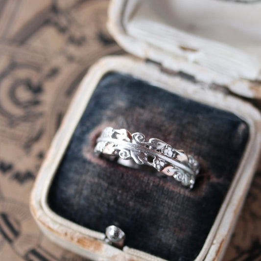ツリーオブライフ CLOGAU スターリングシルバー＆ウェルシュゴールドリング 12号
