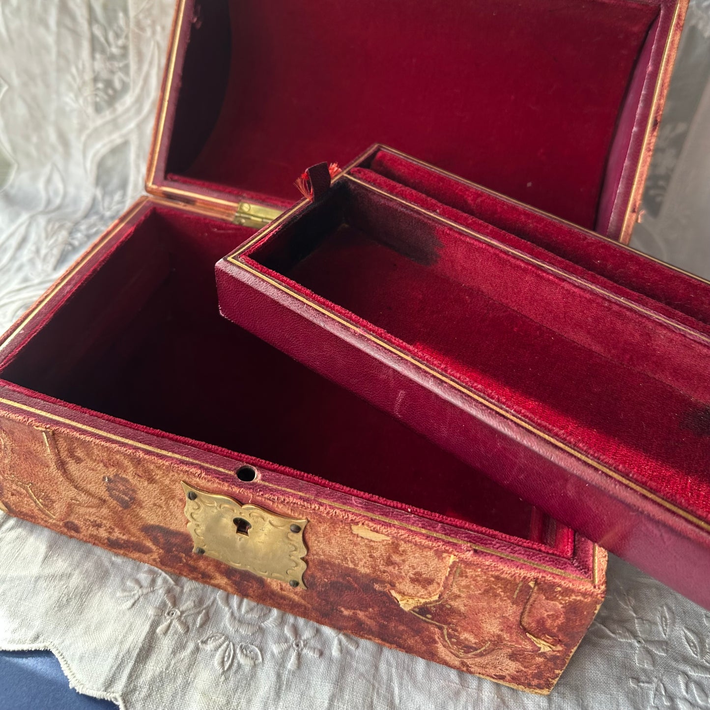 アンティークジュエリーボックス LL