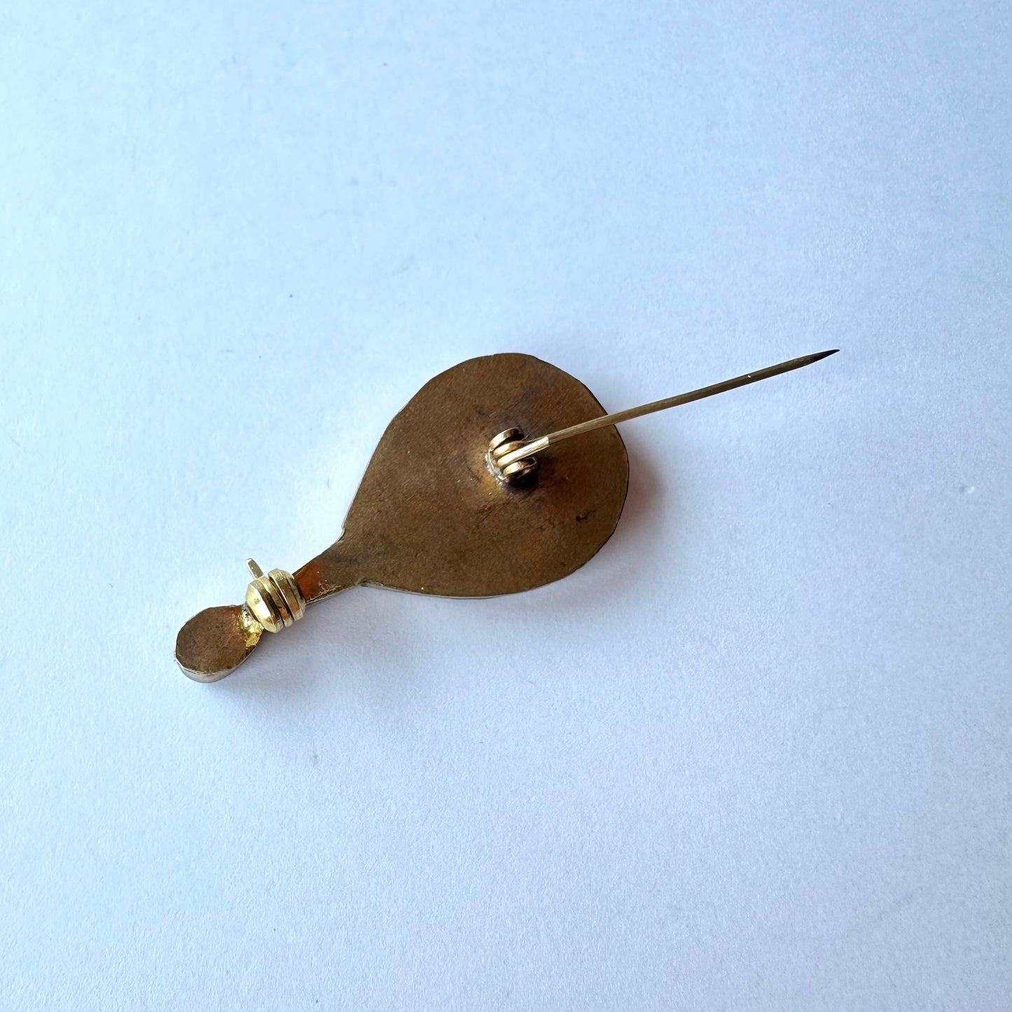 マイクロモザイク マンドリン アンティークブローチ