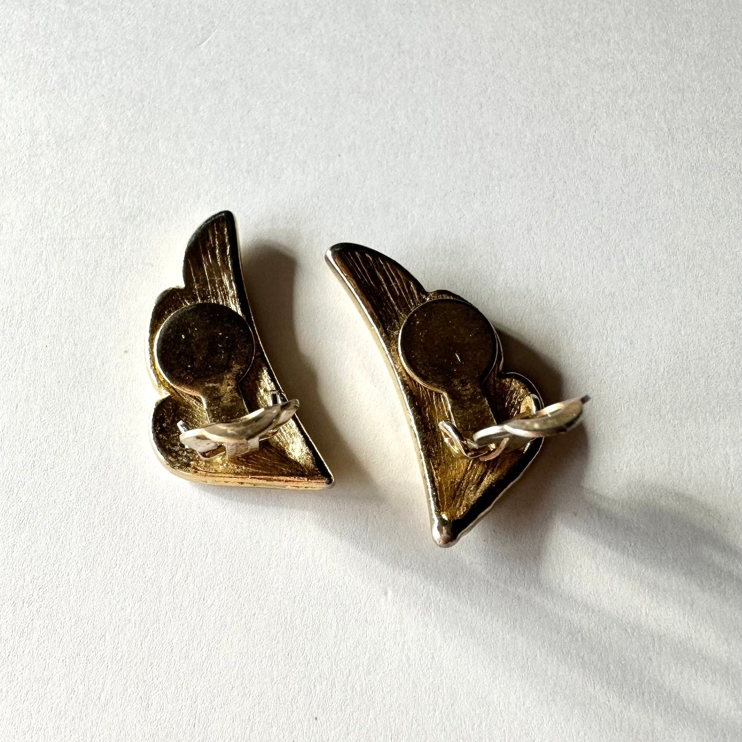 イエロー フェザー イヤリング