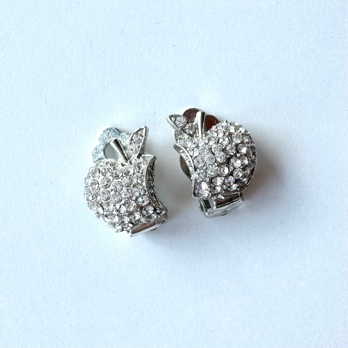 クリアグラス アップル イヤリング