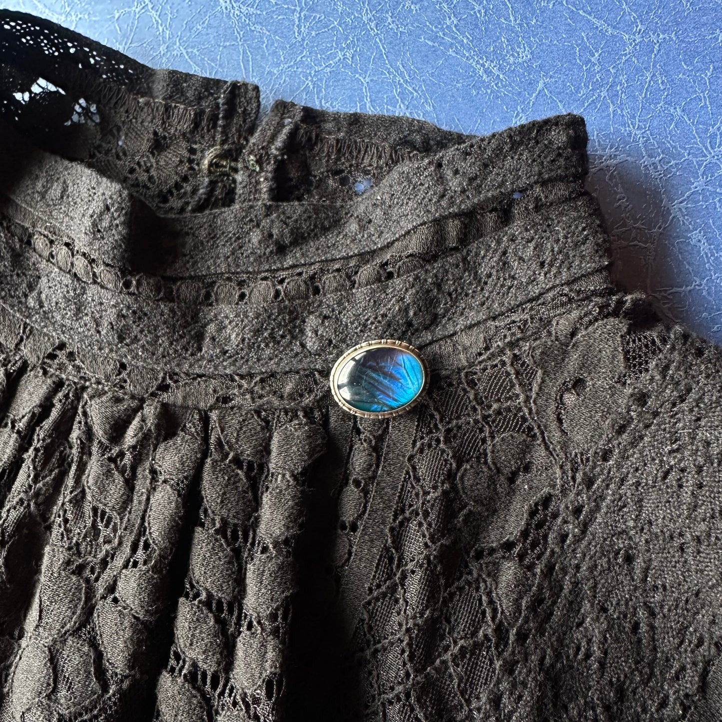 バタフライウィング オーバルブローチ ⑤