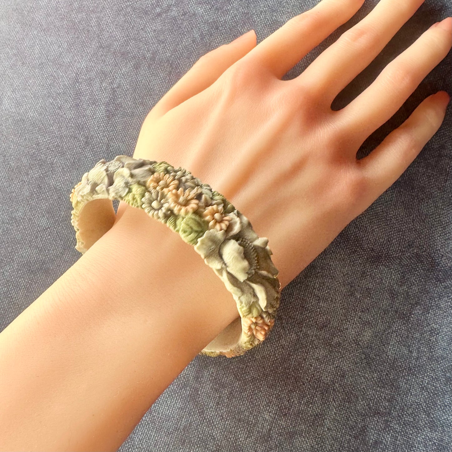 パステルフラワーバングル