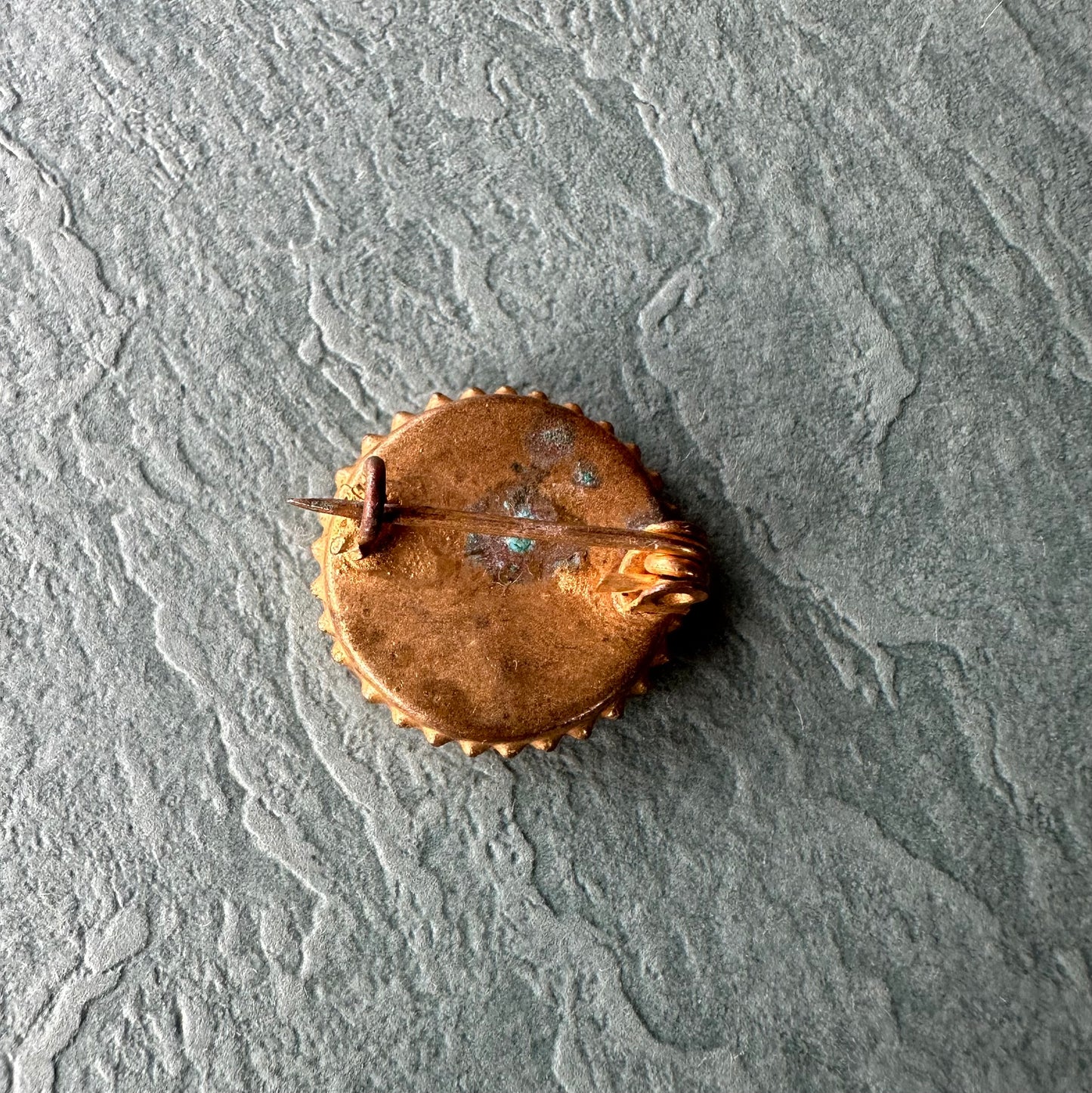 マイクロモザイク ラウンドブローチ④