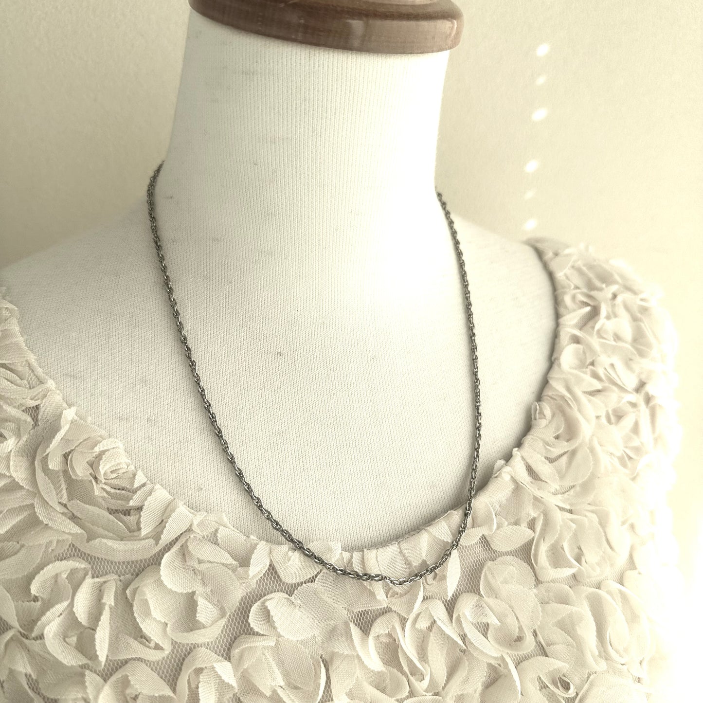 スターリングシルバー ヴィンテージ リンクチェーン ネックレス