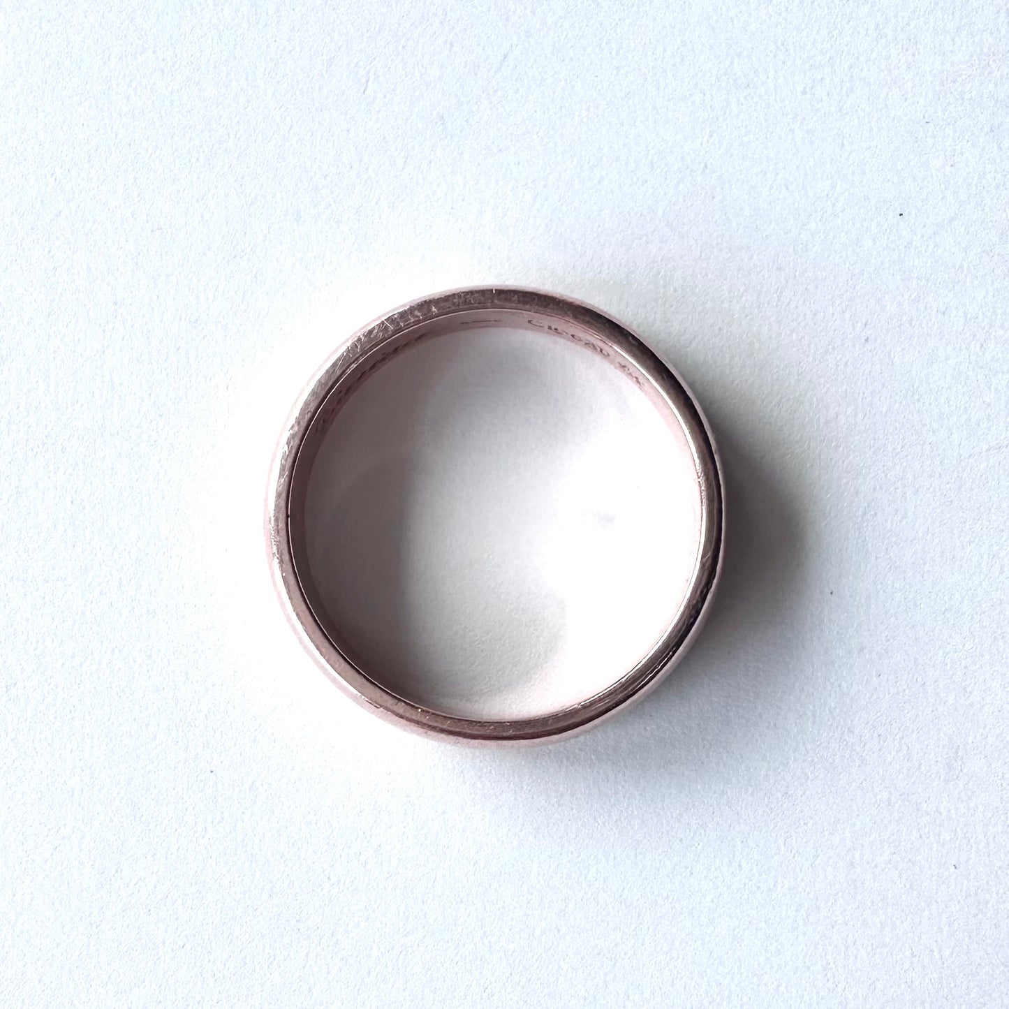 ウェルシュゴールド 9ctゴールド Clogau ウェディングバンドリング 16号