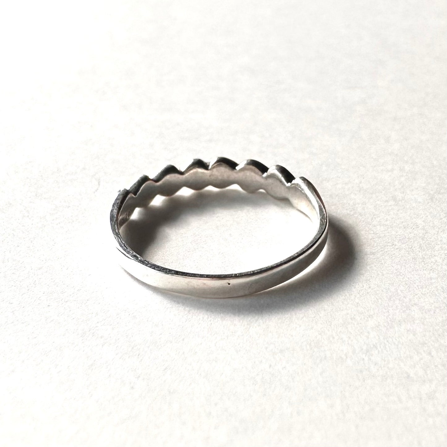 マーカサイト＆ハート スターリングシルバー リング 11.5号