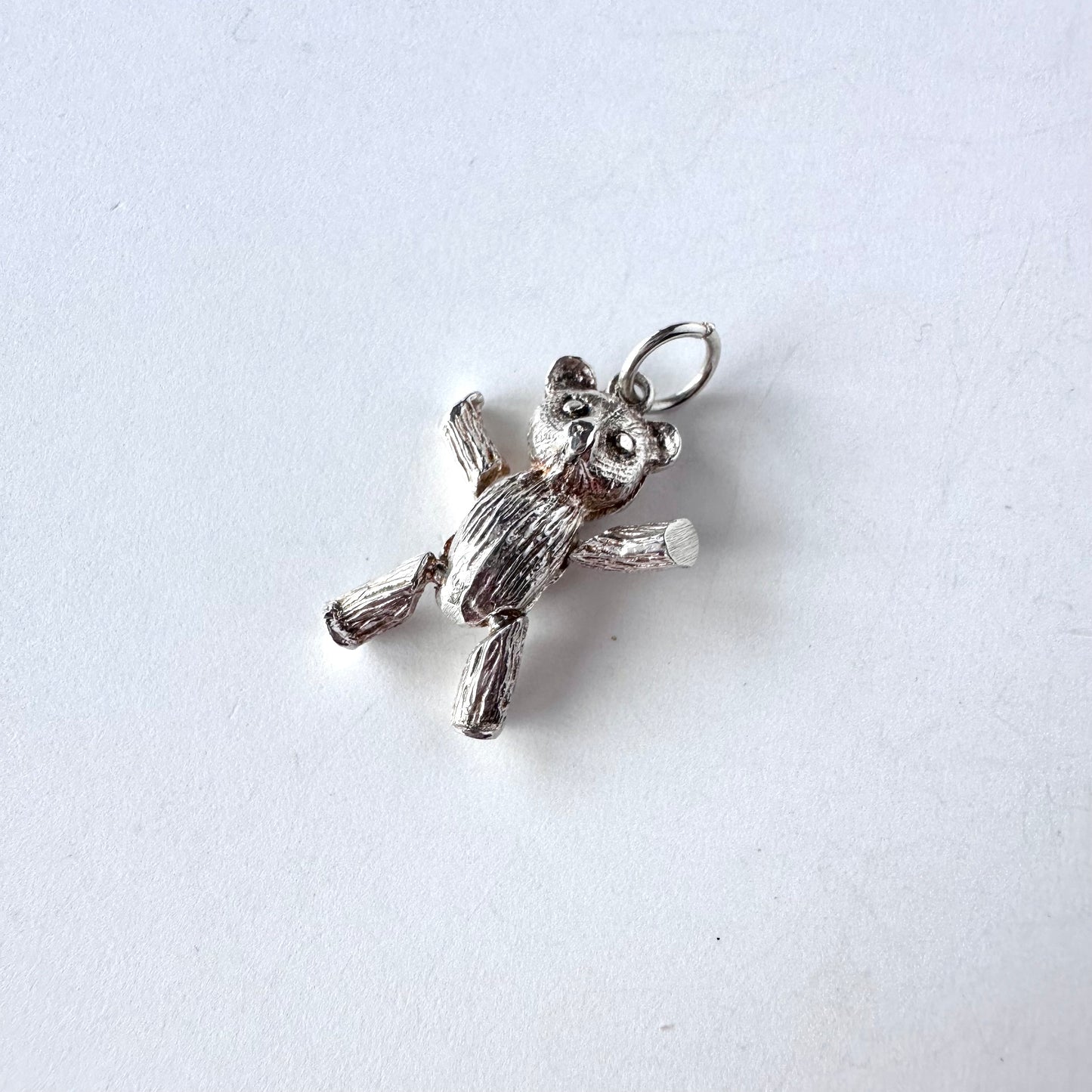 テディベア ヴィンテージシルバーチャーム(ムーヴタイプ)