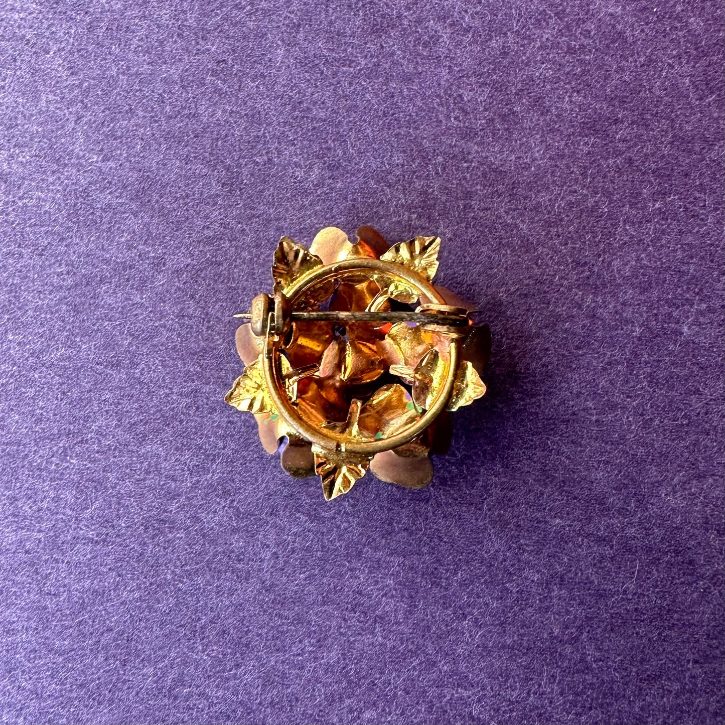 ヴィンテージ スミレ ブローチ