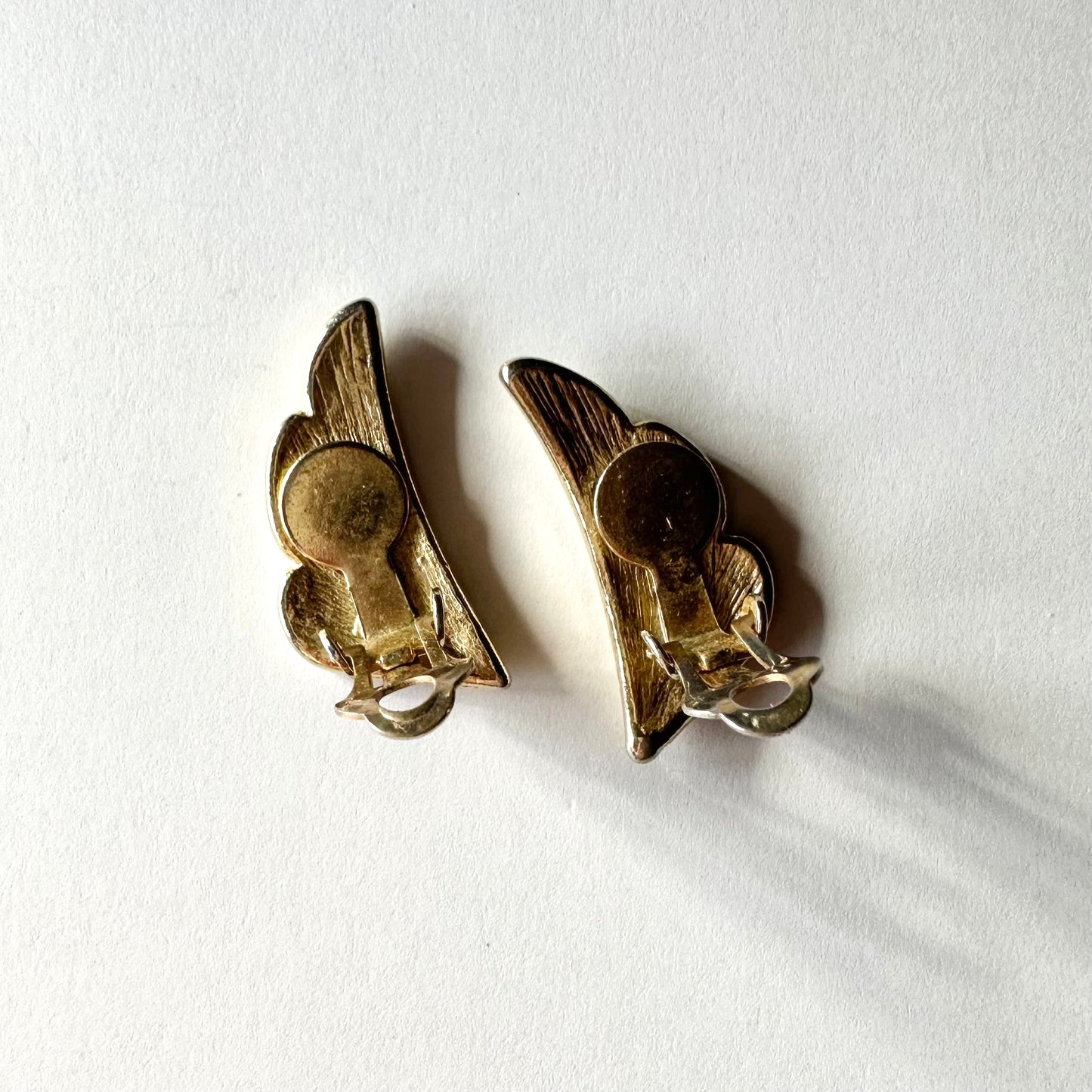 イエロー フェザー イヤリング