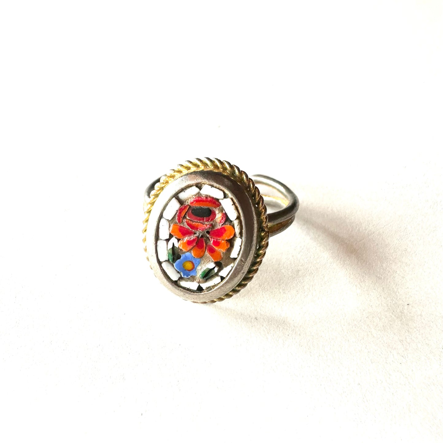 マイクロモザイク ヴィンテージリング