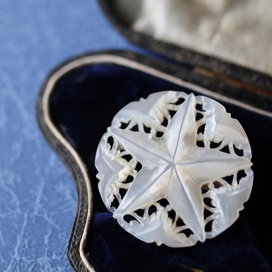 ベツレヘムパール へプタグラム ブローチ