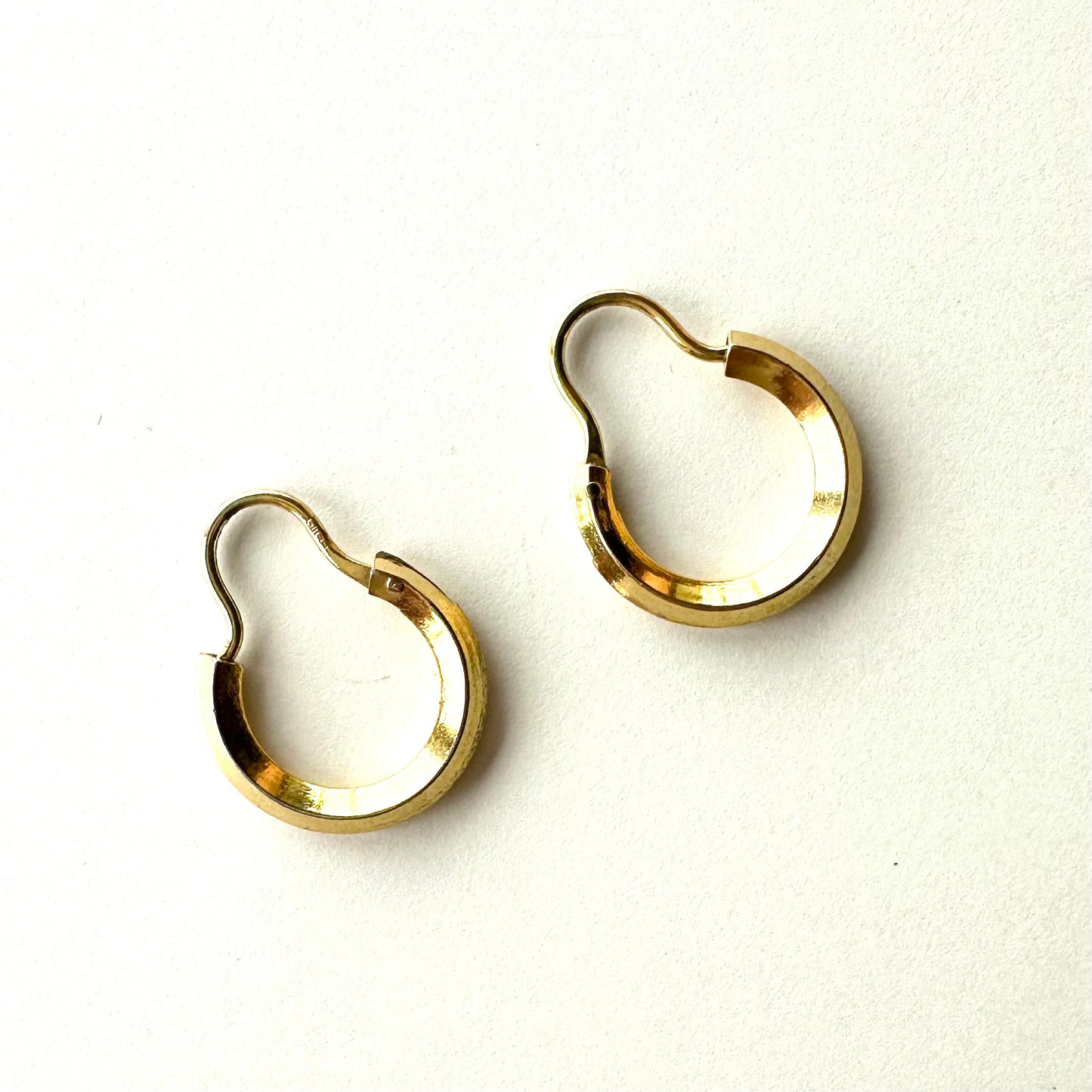 ロールドゴールド フープピアス