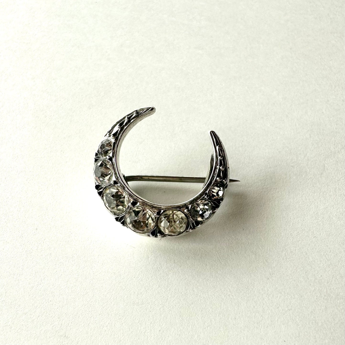 シルバー900 ミニクレセント ブローチ