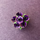 ヴィンテージ スミレ ブローチ