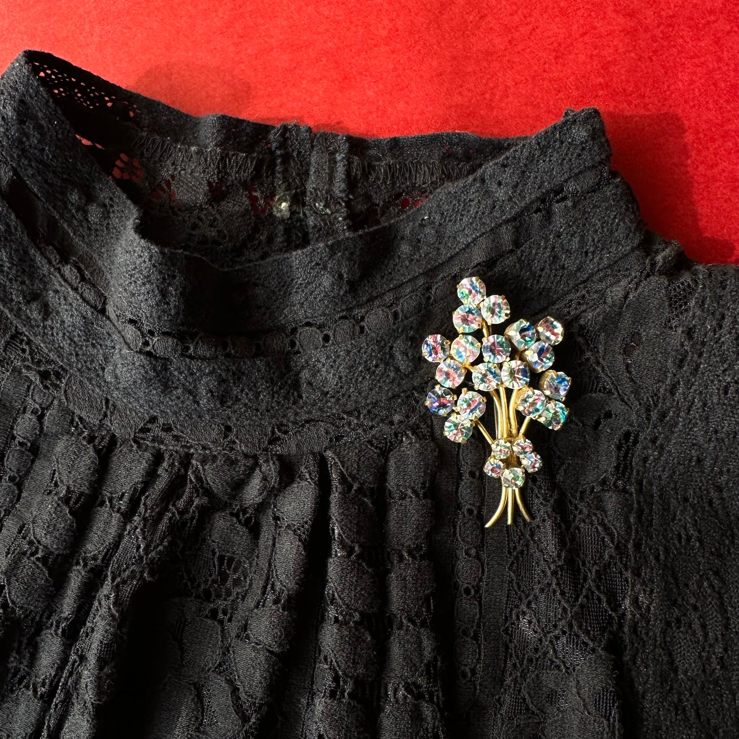 アイリスグラス フラワーブーケブローチ