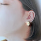 シェルカメオ シルバー ヴィンテージピアス