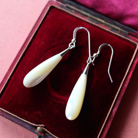 マザーオブパール ドロップピアス