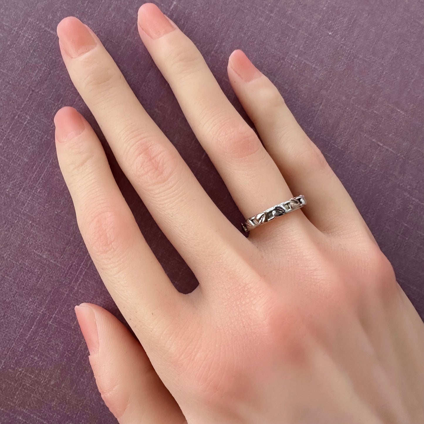 Clogau ウェルシュゴールド＆スターリングシルバー エタニティリング 14.5号