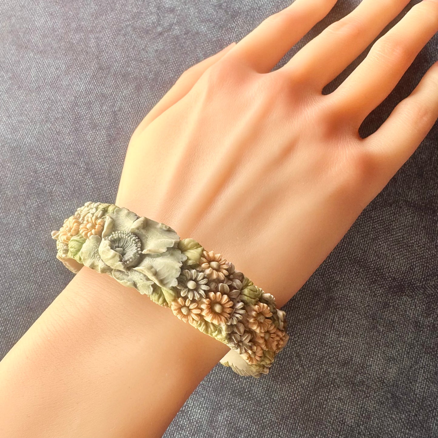 パステルフラワーバングル