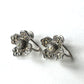 シルバー＆マーカサイト フラワーモチーフイヤリング