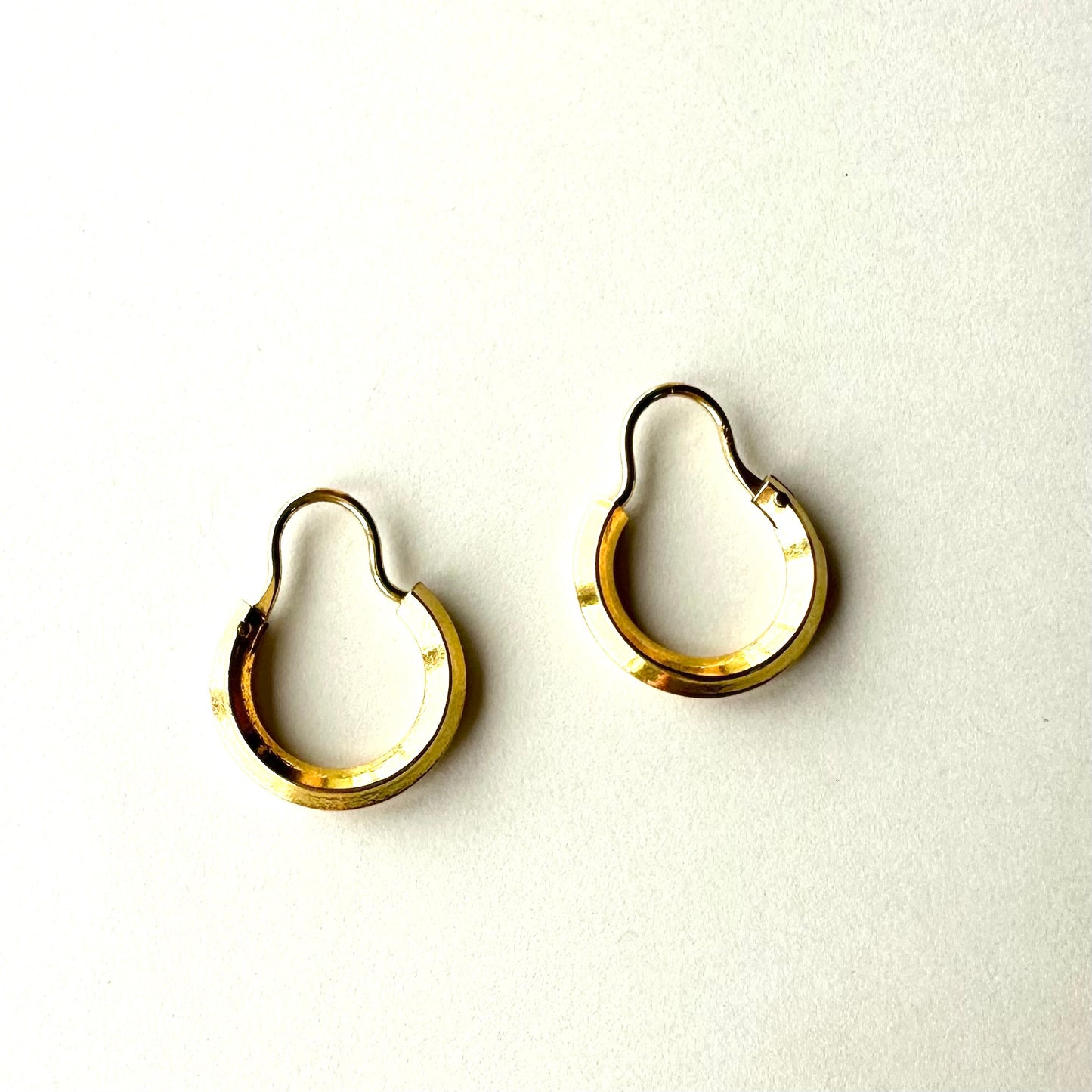 ロールドゴールド フープピアス