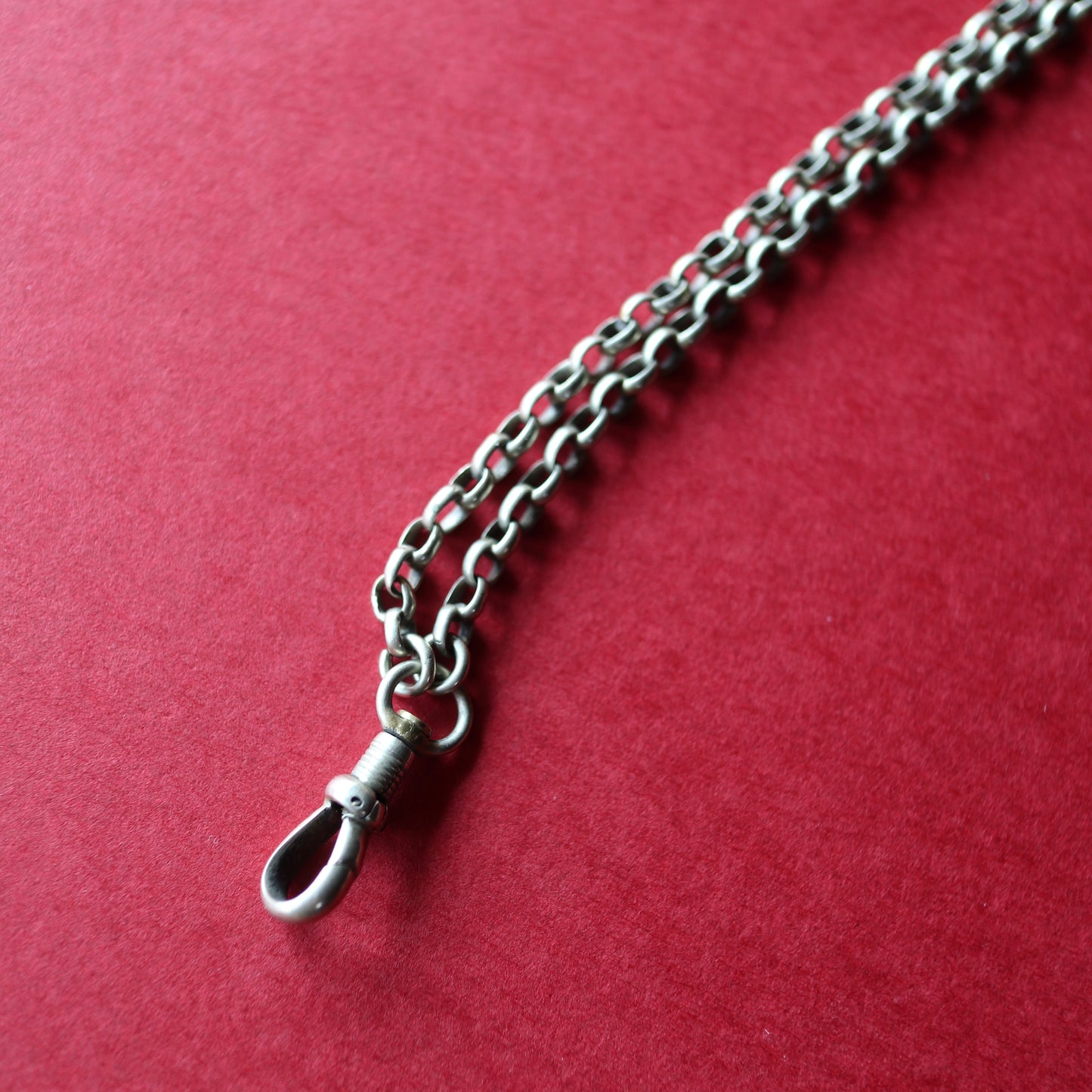 ヴィクトリアン ロングガードチェーン ドッグクリップ付