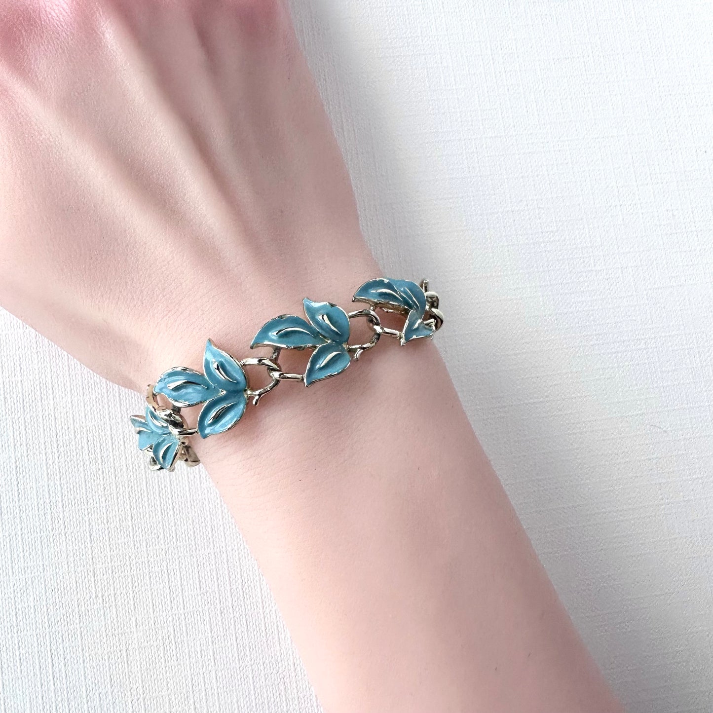 Jewelcraft ブルーリーフ ヴィンテージ ブレスレット