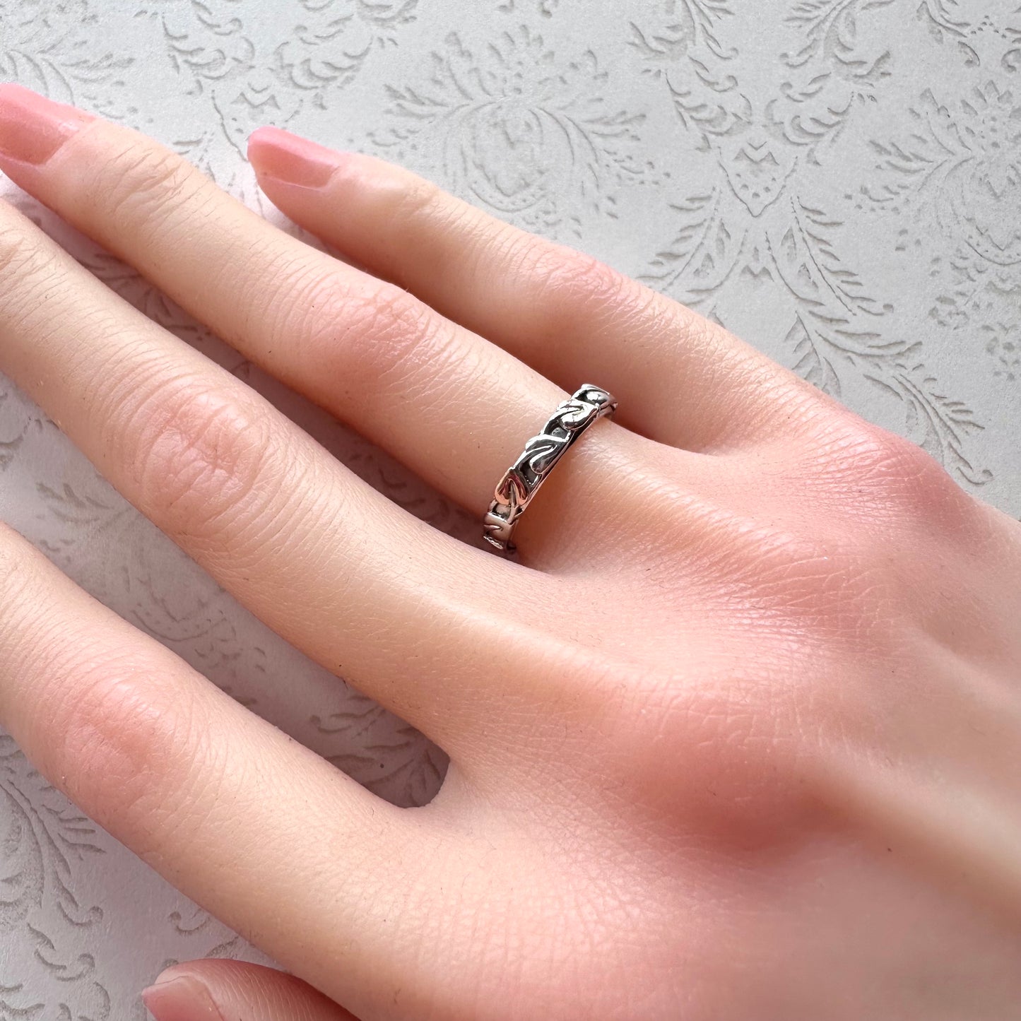 Clogau ウェルシュゴールド＆スターリングシルバー エタニティリング 12号