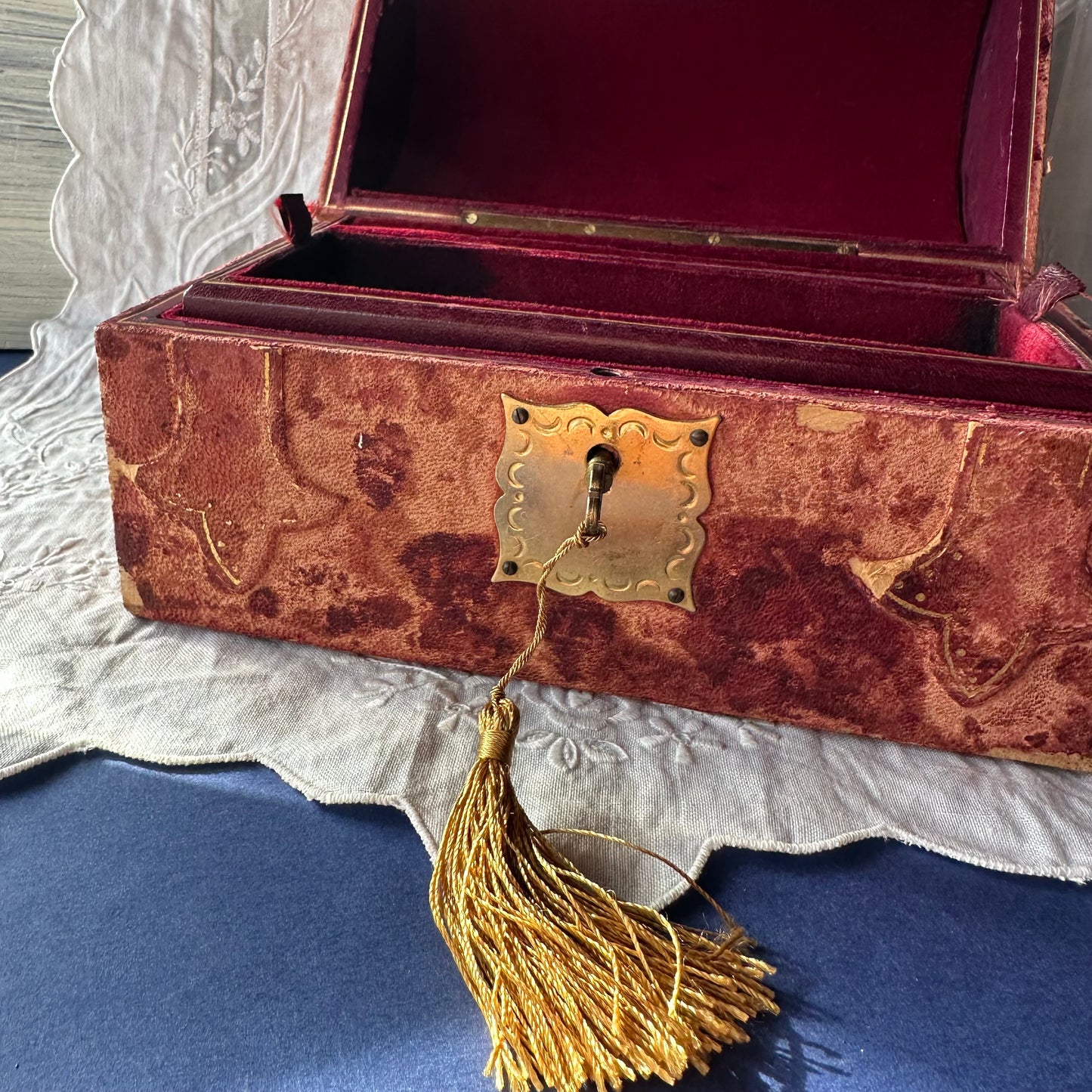 アンティークジュエリーボックス LL