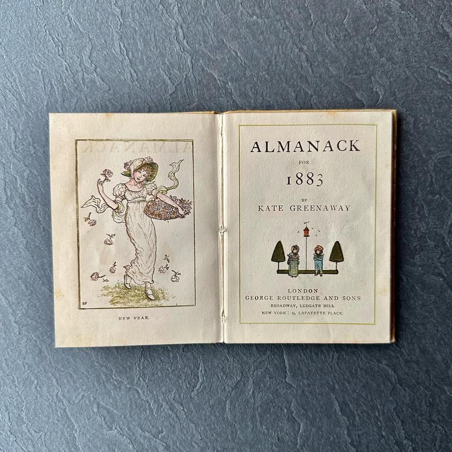 アンティークブック　ALMANACK for 1883 KATE GREENAWAY