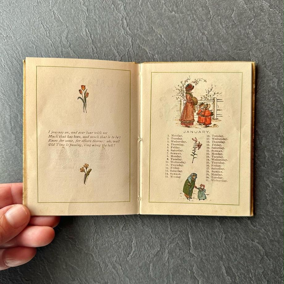 アンティークブック　ALMANACK for 1883 KATE GREENAWAY