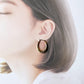 シルバー＆9ctボンデッドゴールド　フープピアス