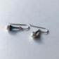 ナチュラルパール＆エナメル　ベル　ピアス