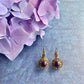 パープル＆ゴールド　ピアス